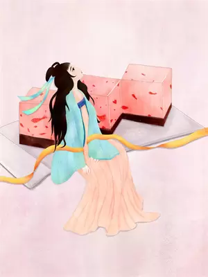 失明女孩妈妈跟随